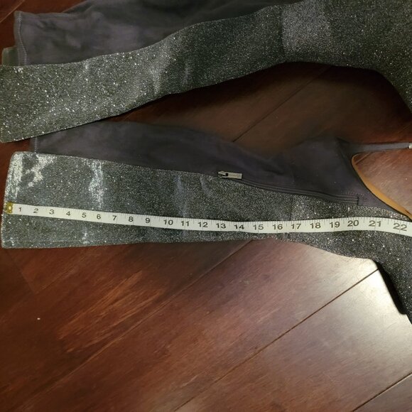 Jessica Simpson Womens Amriena Stiletto Over-The-Knee Boots Gray - Picture 13 of 15